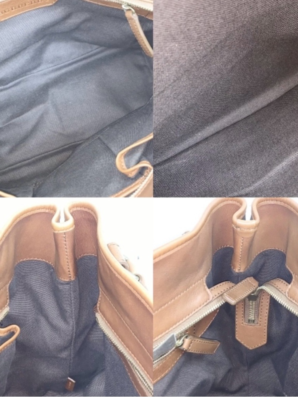 Burberry BROWN PVC/LEATHER LONDON
CHECKERED SHOULDER BAG - Picture 5 of 7